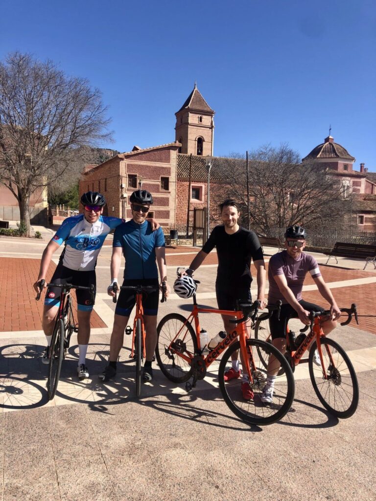 Enjoying a Carbon Road Weekender in the Sierra Espuña on the challenging Collado Bermejo climb.
