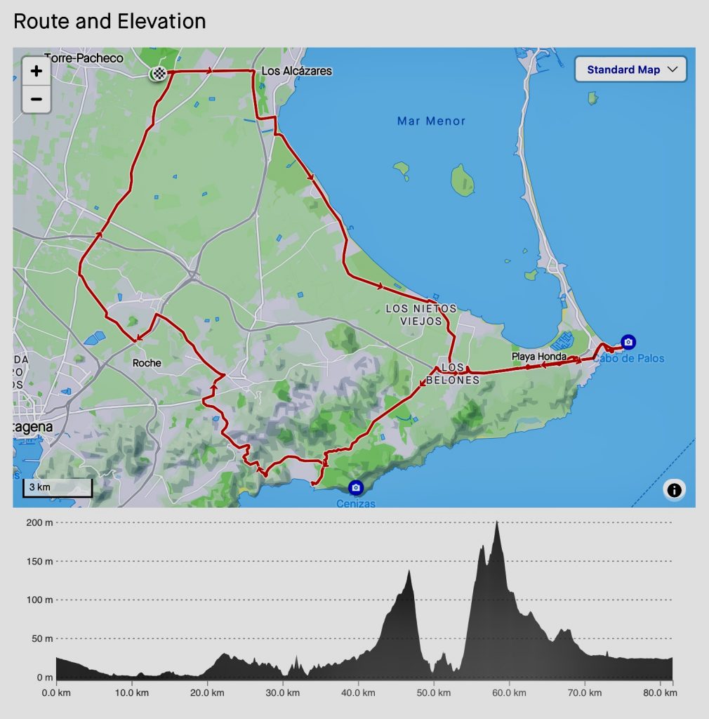 Mar Menor Golf Resort - GPX Route 1 - Murcia Bike Hire - GPX Route Download